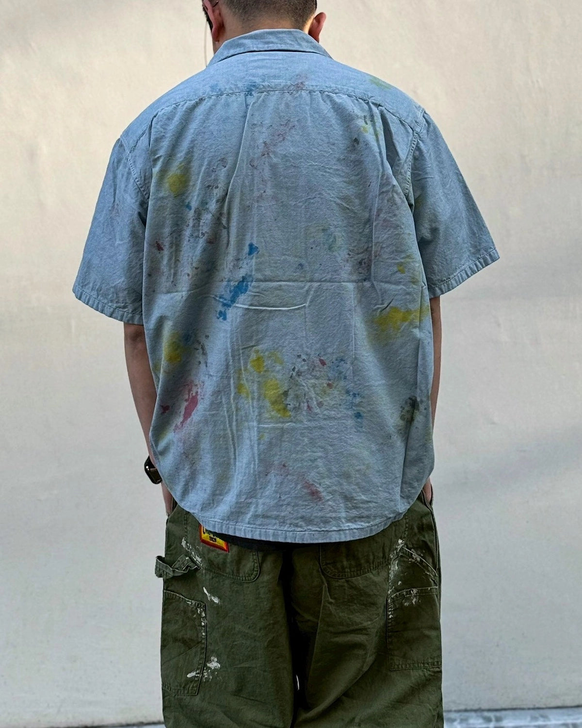 SWJP / WRITERS BLOCK CHAMBRAY SHIRT w/o PAINT(SW-26SS-2)