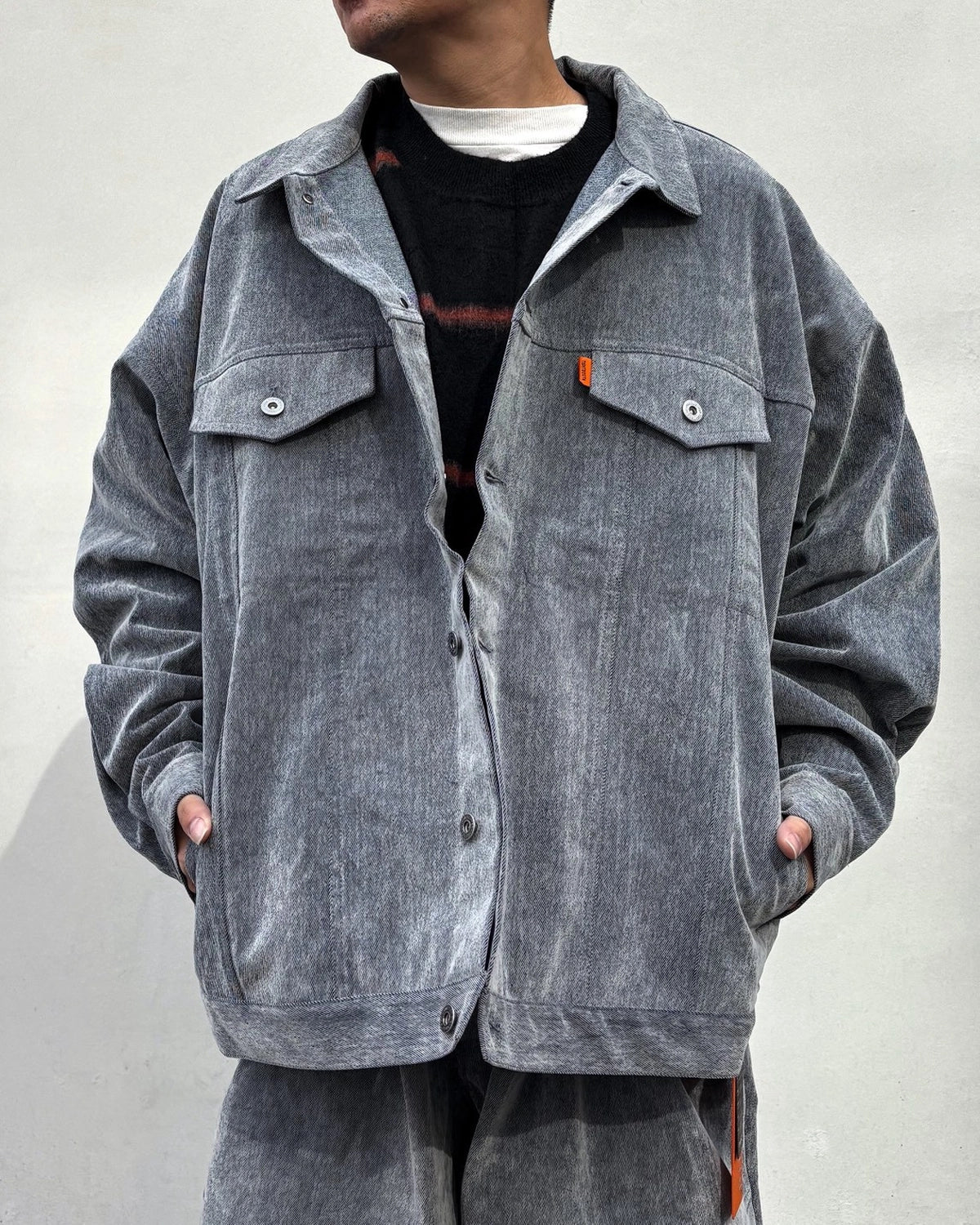 TIGHTBOOTH / FLOCKY DENIM JACKET (FW26-JK11)