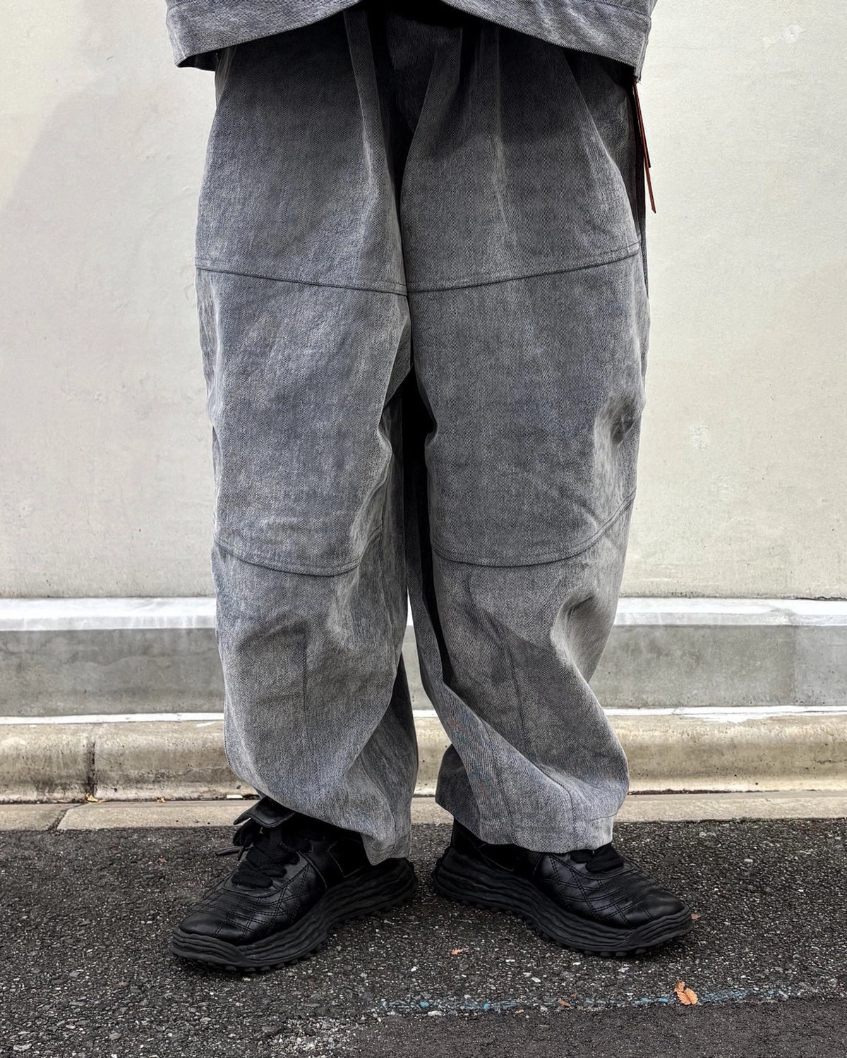 TIGHTBOOTH / FLOCKY DENIM BALLOON PANTS (FW26-B10)