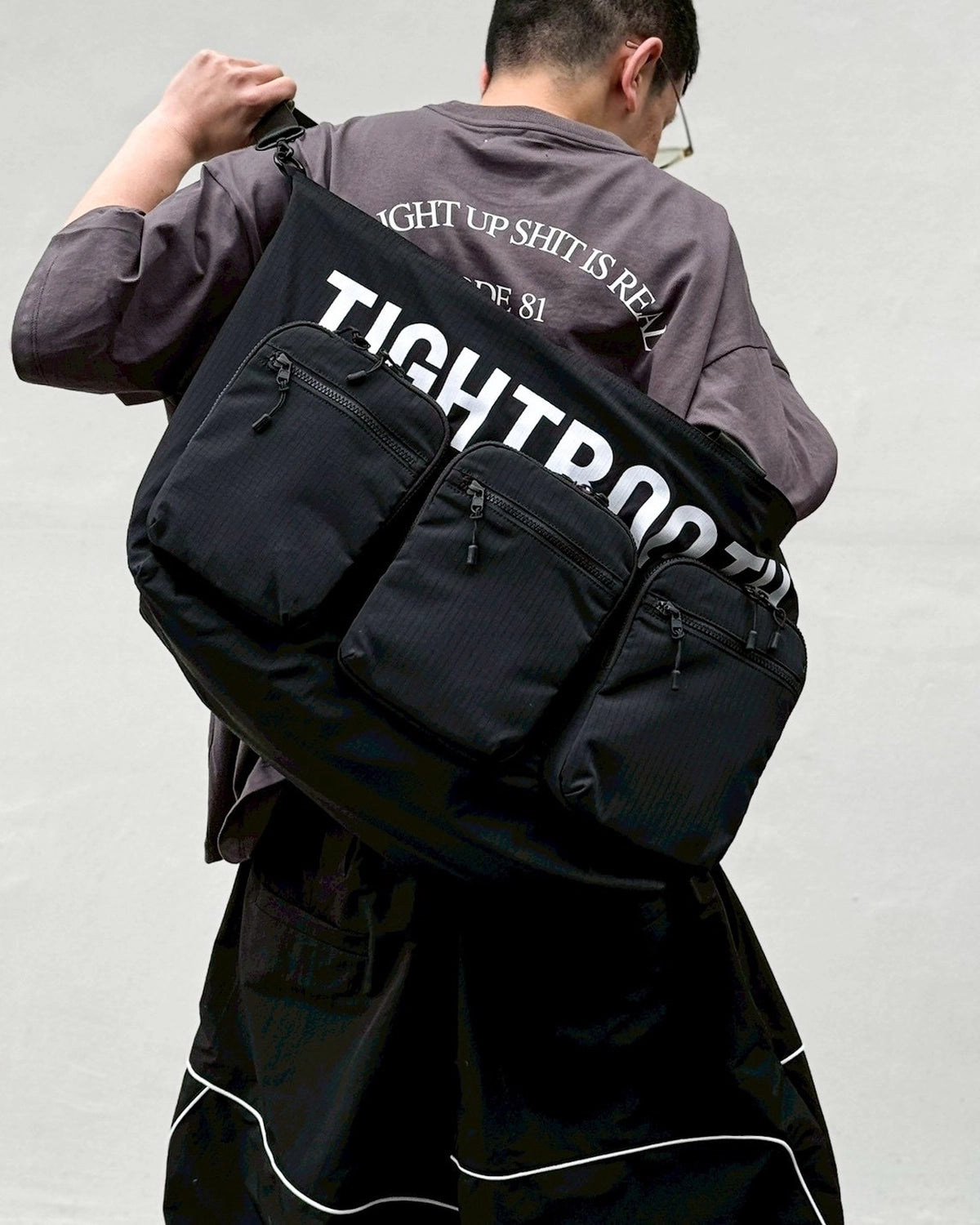 TIGHTBOOTH / TRIPLE POCKET RIPSTOP BIG TOTE (SS26-A02)