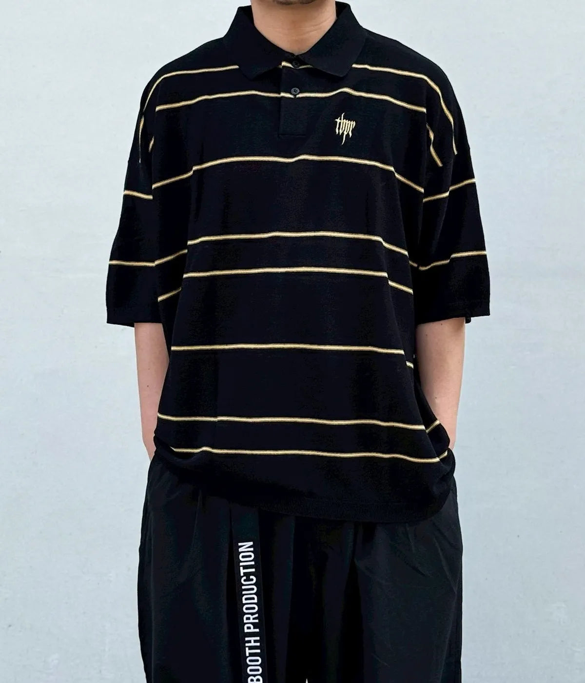 TIGHTBOOTH / BORDER KNIT POLO (SS26-KN01)