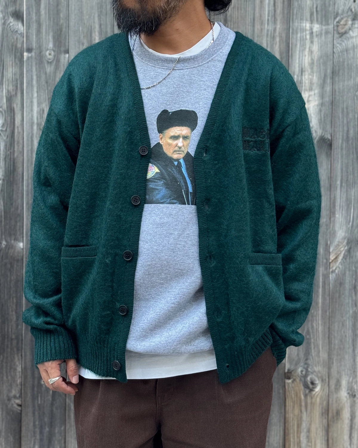 WACKO MARIA / MOHAIR KNIT CARDIGAN (26FW-WMK-KN09)