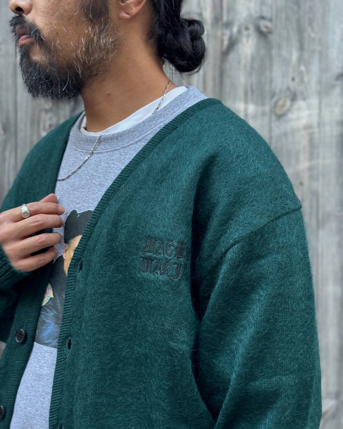 WACKO MARIA / MOHAIR KNIT CARDIGAN (26FW-WMK-KN09)
