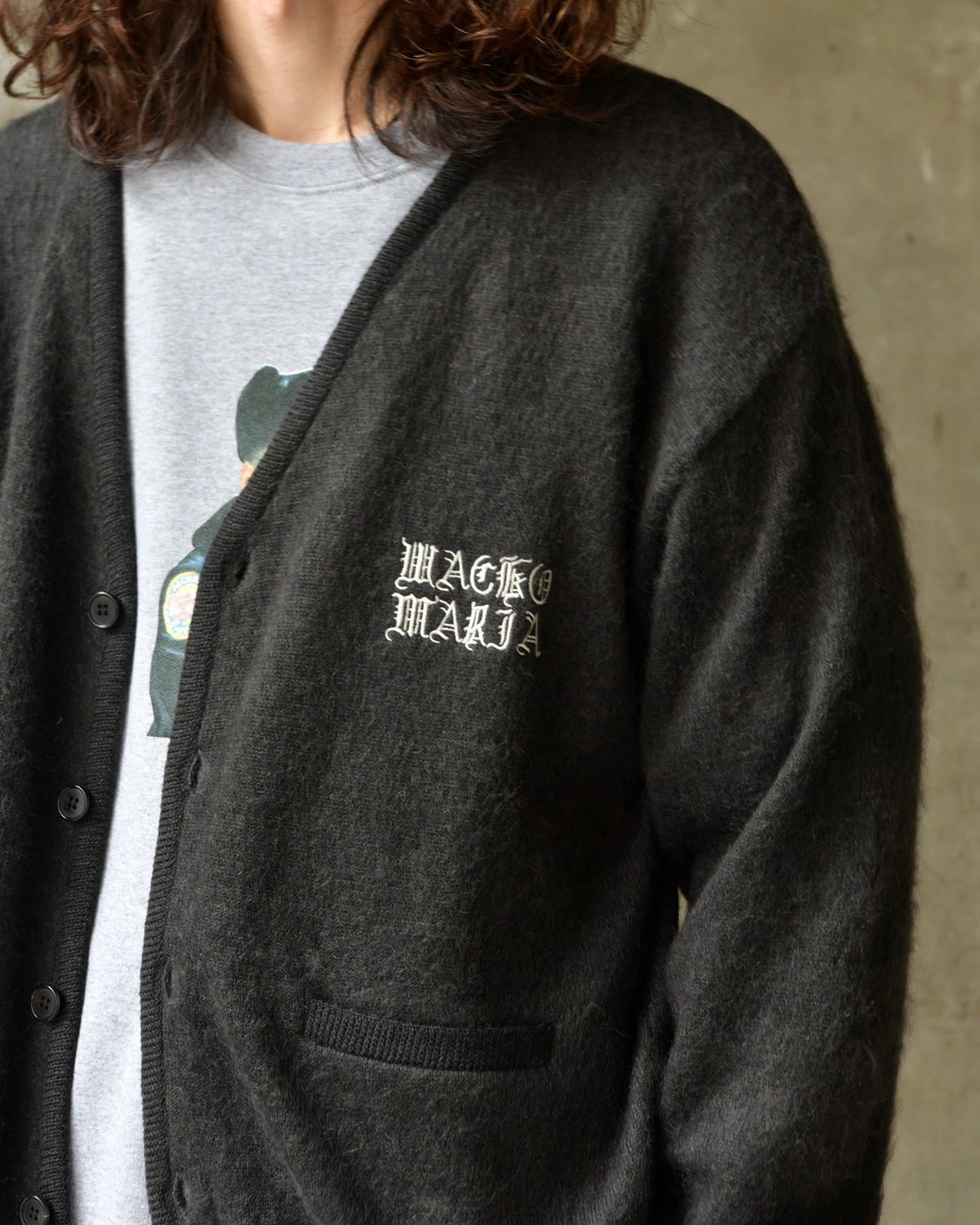 WACKO MARIA / MOHAIR KNIT CARDIGAN (26FW-WMK-KN09)