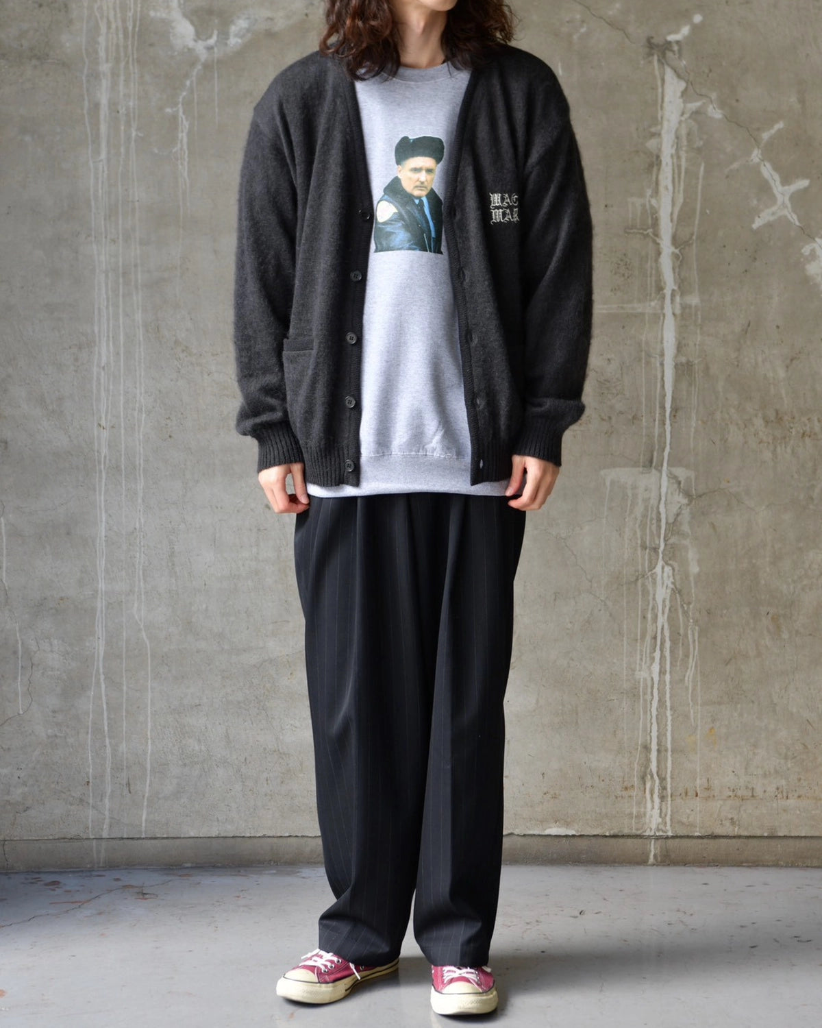 WACKO MARIA / MOHAIR KNIT CARDIGAN (26FW-WMK-KN09)