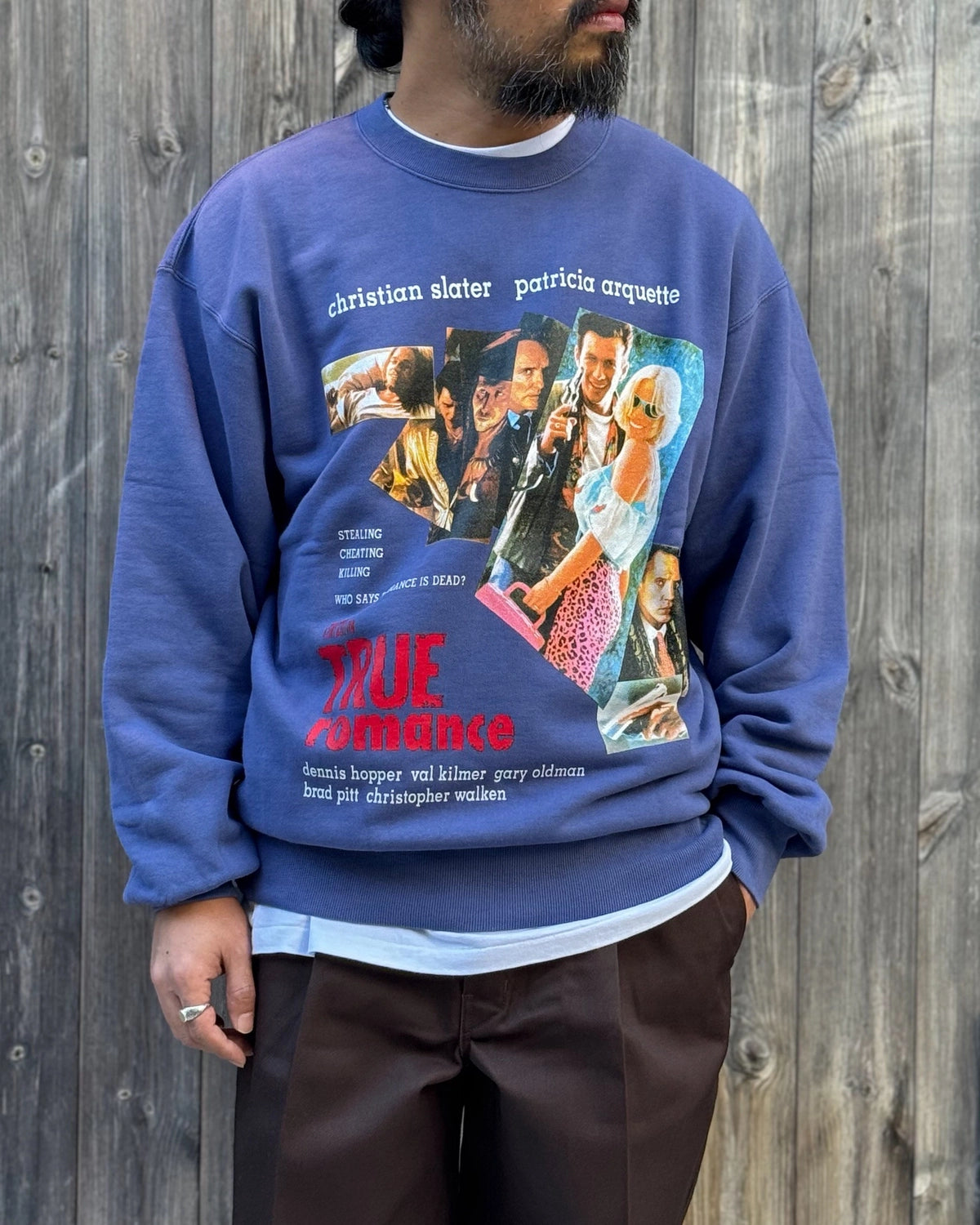 WACKO MARIA × TRUE ROMANCE / WASHED HEAVY WEIGHT SWEAT SHIRT (TR-WM-SS02)