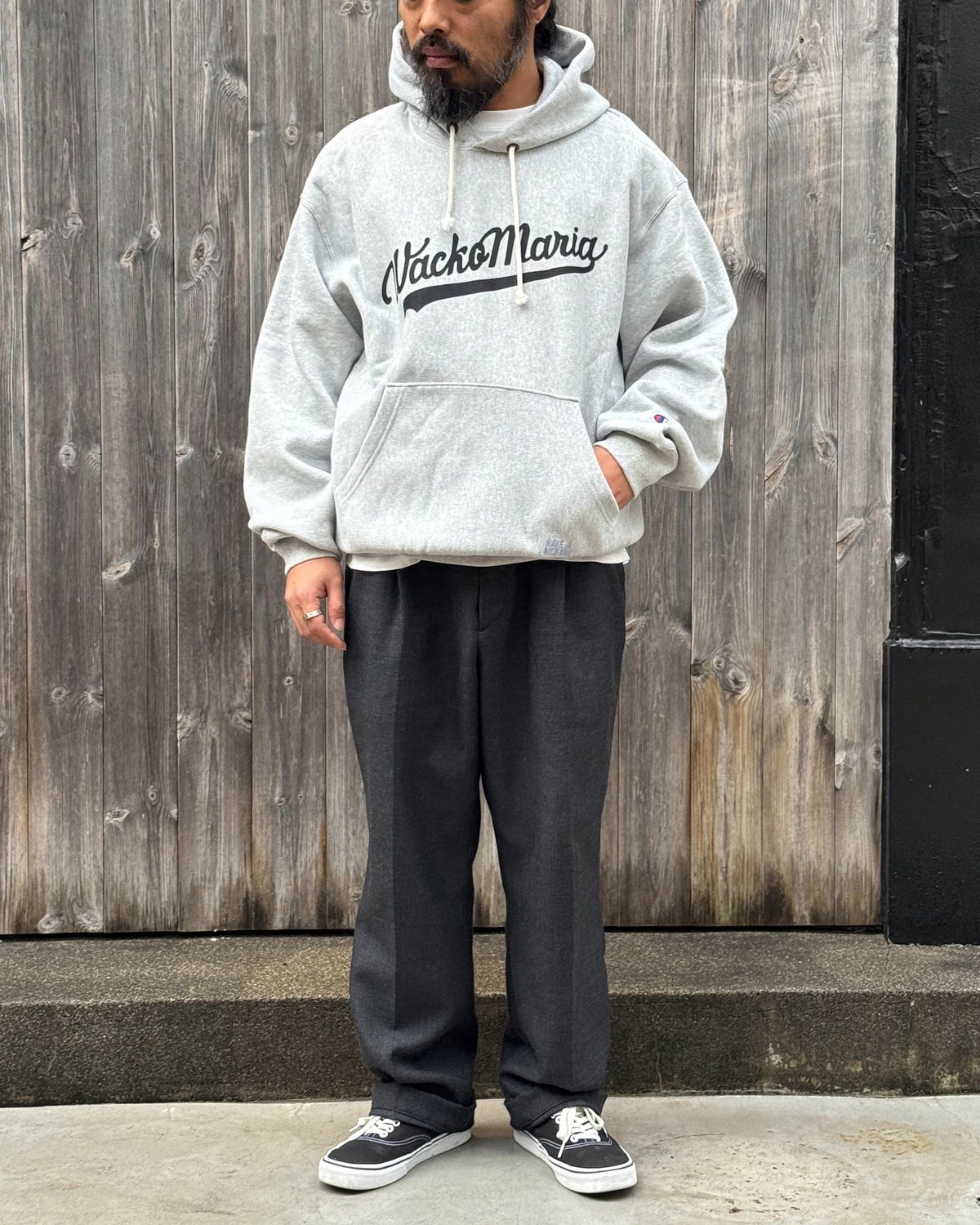 WACKO MARIA × Champion / REVERSE WEAVE HOODED SWEAT SHIRT -TYPE-1- (26FW-WMC-CP02)