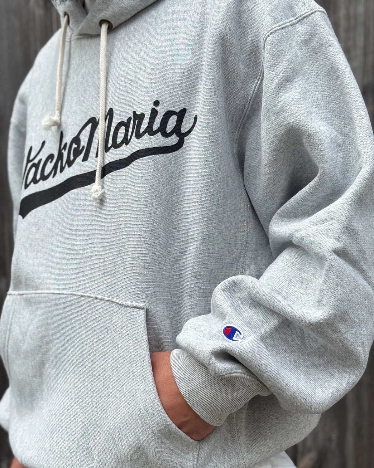 WACKO MARIA × Champion / REVERSE WEAVE HOODED SWEAT SHIRT -TYPE-1- (26FW-WMC-CP02)