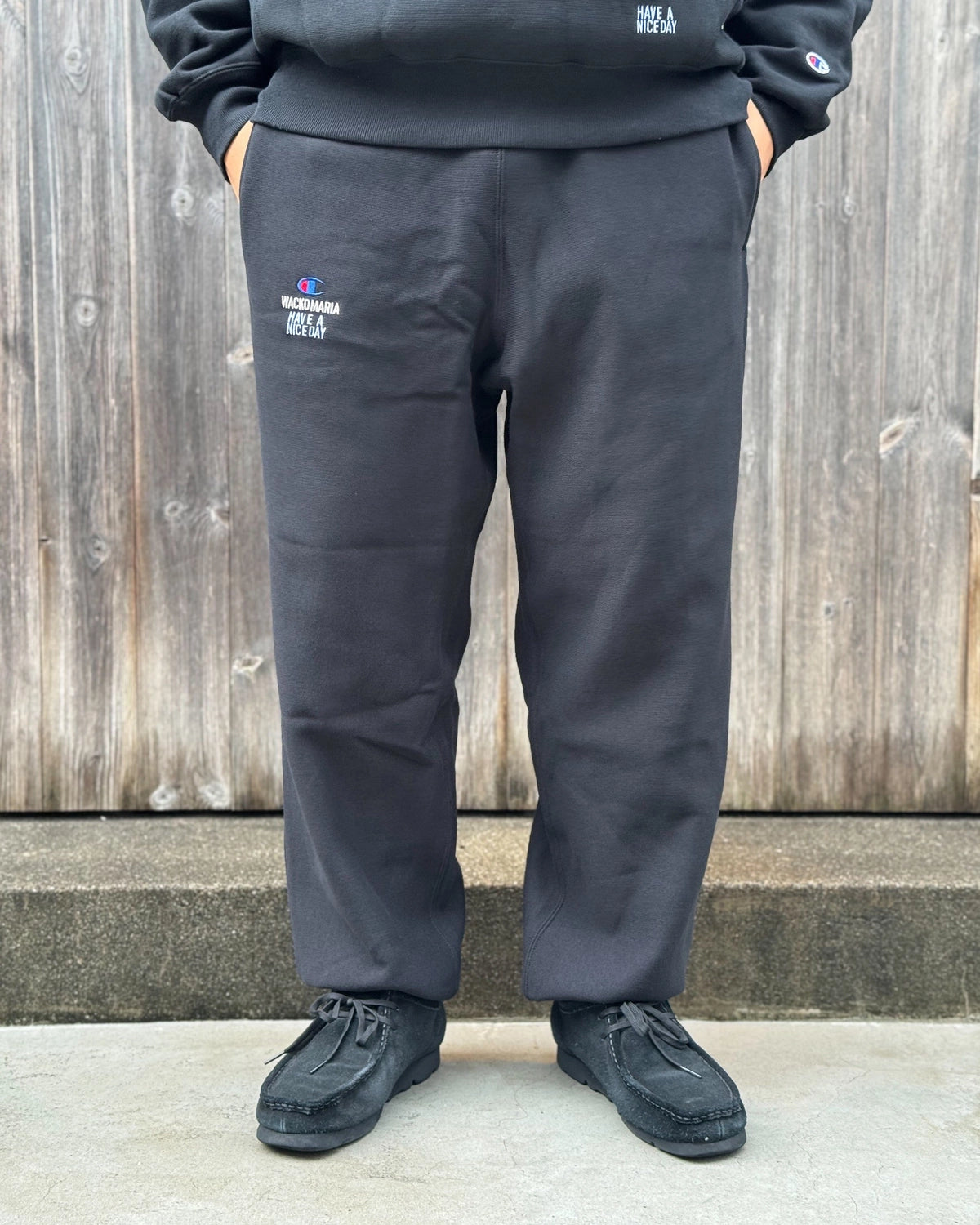 WACKO MARIA × Champion / REVERSE WEAVE SWEAT PANTS (26FW-WMC-CP05)