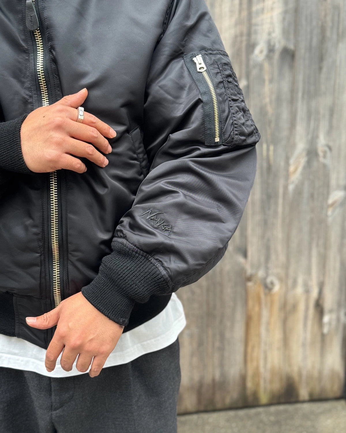 WACKO MARIA × NANGA / MA-1 FLIGHT DOWN JACKET (TW-WM-NA01)