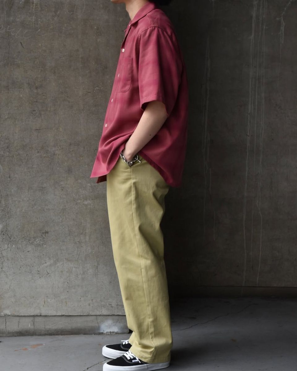 WACKO MARIA / OMBRE CHECK OPEN COLLAR SHIRT S/S -TYPE-3- (25SS-WMS-OC20)