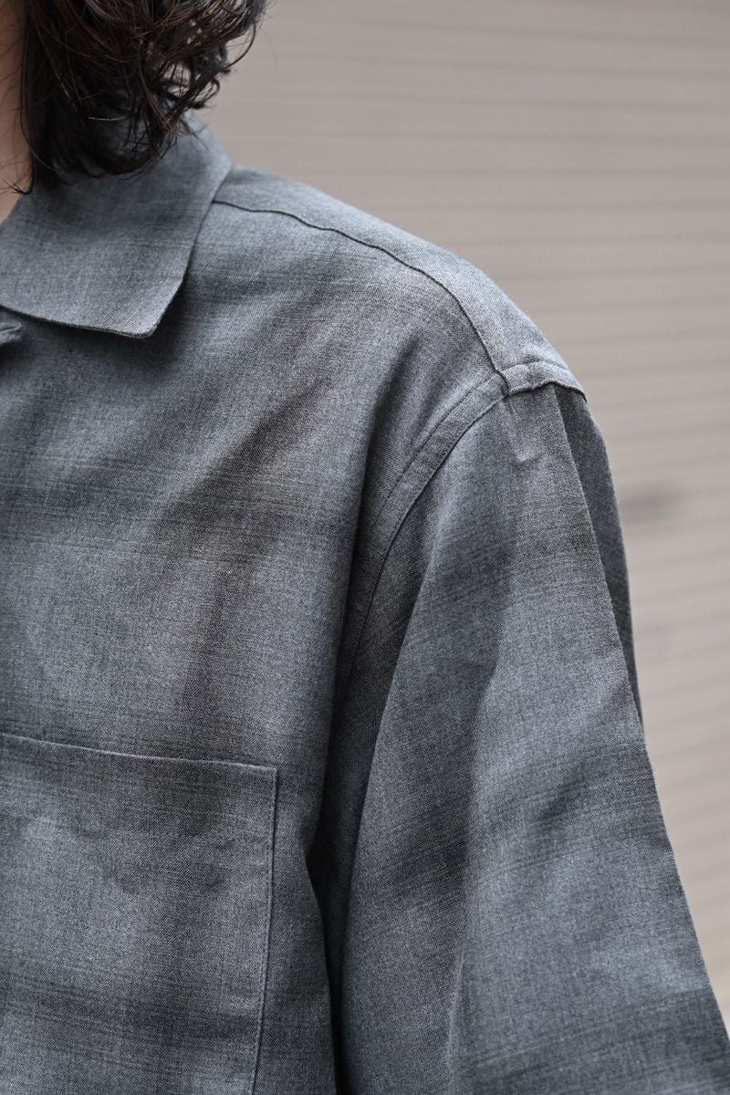 WACKO MARIA / OMBRE CHECK OPEN COLLAR SHIRT S/S -TYPE-3- (25SS-WMS-OC20)