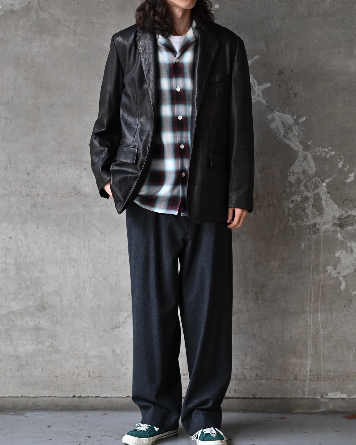 WACKO MARIA / LEATHER SINGLE BREASTED JACKET (26FW-WMO-JK02)