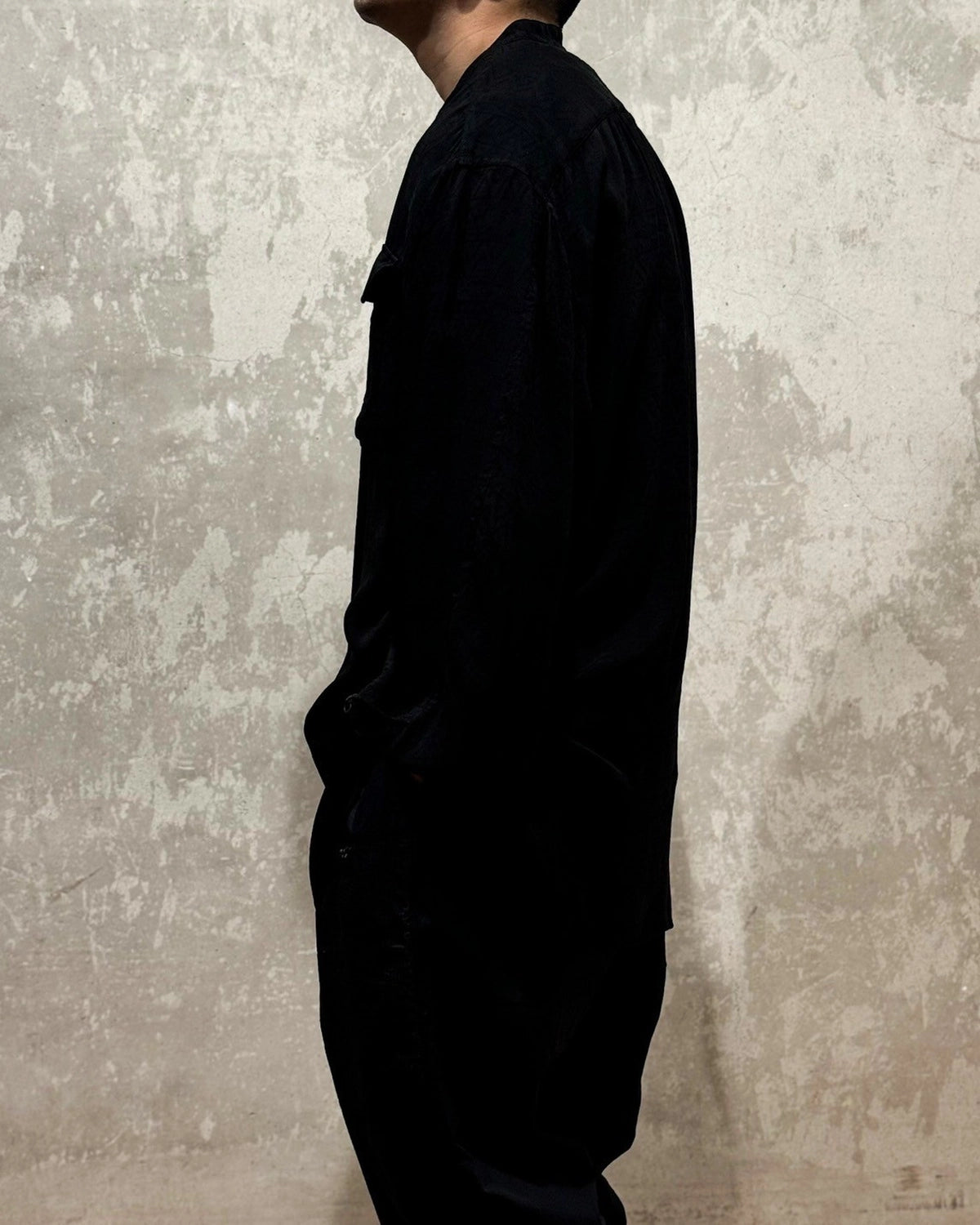 White Mountaineering / JACQUARD WIDE GUSSET SLEEVE LONG SHIRT (WM2571102)