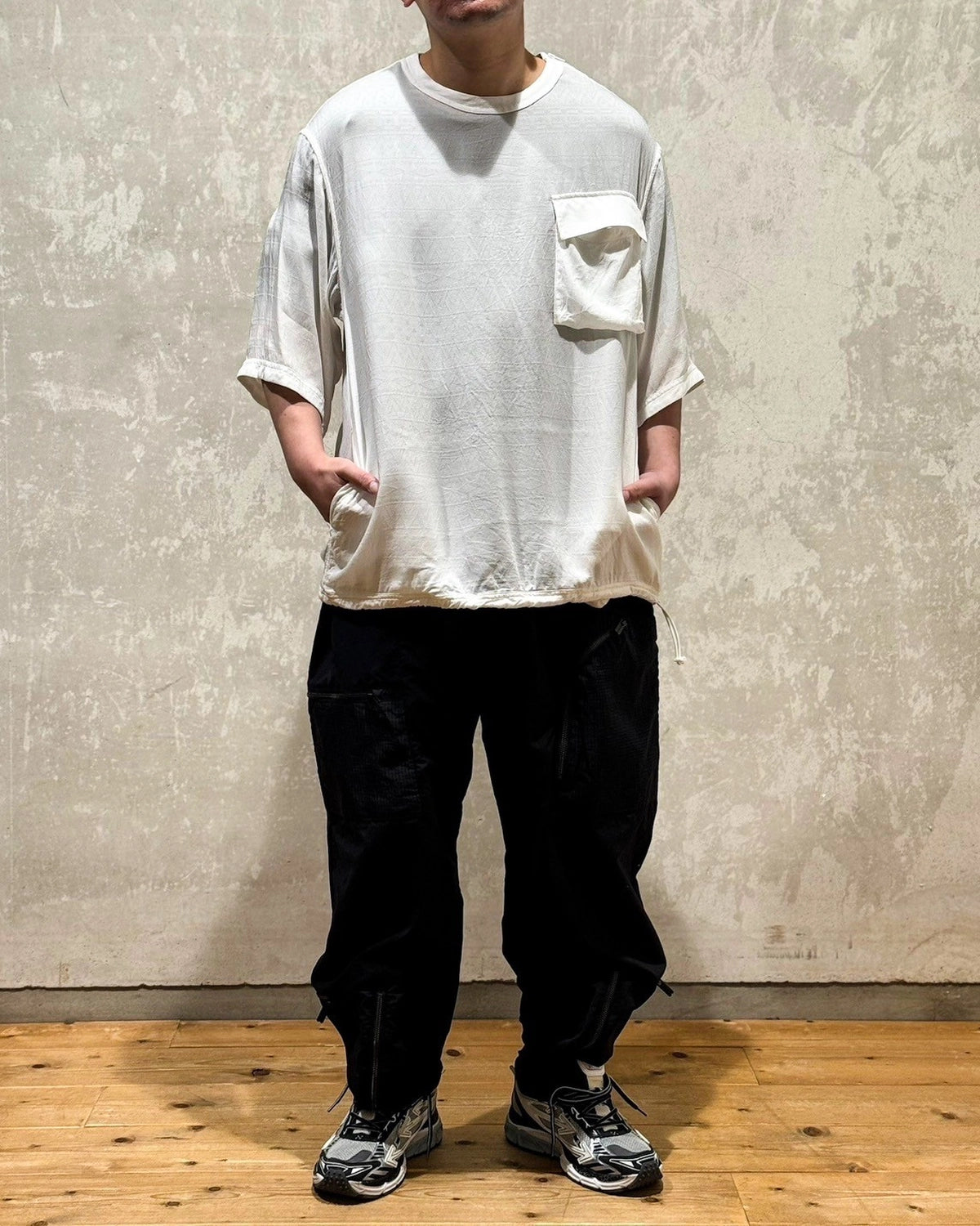 White Mountaineering / JACQUARD CREWNECK SHIRT (WM2571109)