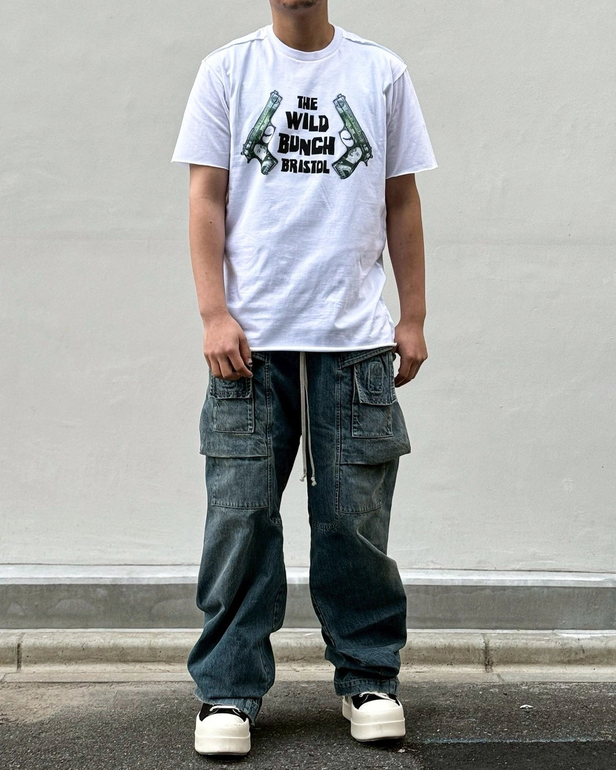 WILD BUNCH × AKA SIX × FRAGMENT / T-SHIRT -GUN (TSGW01)