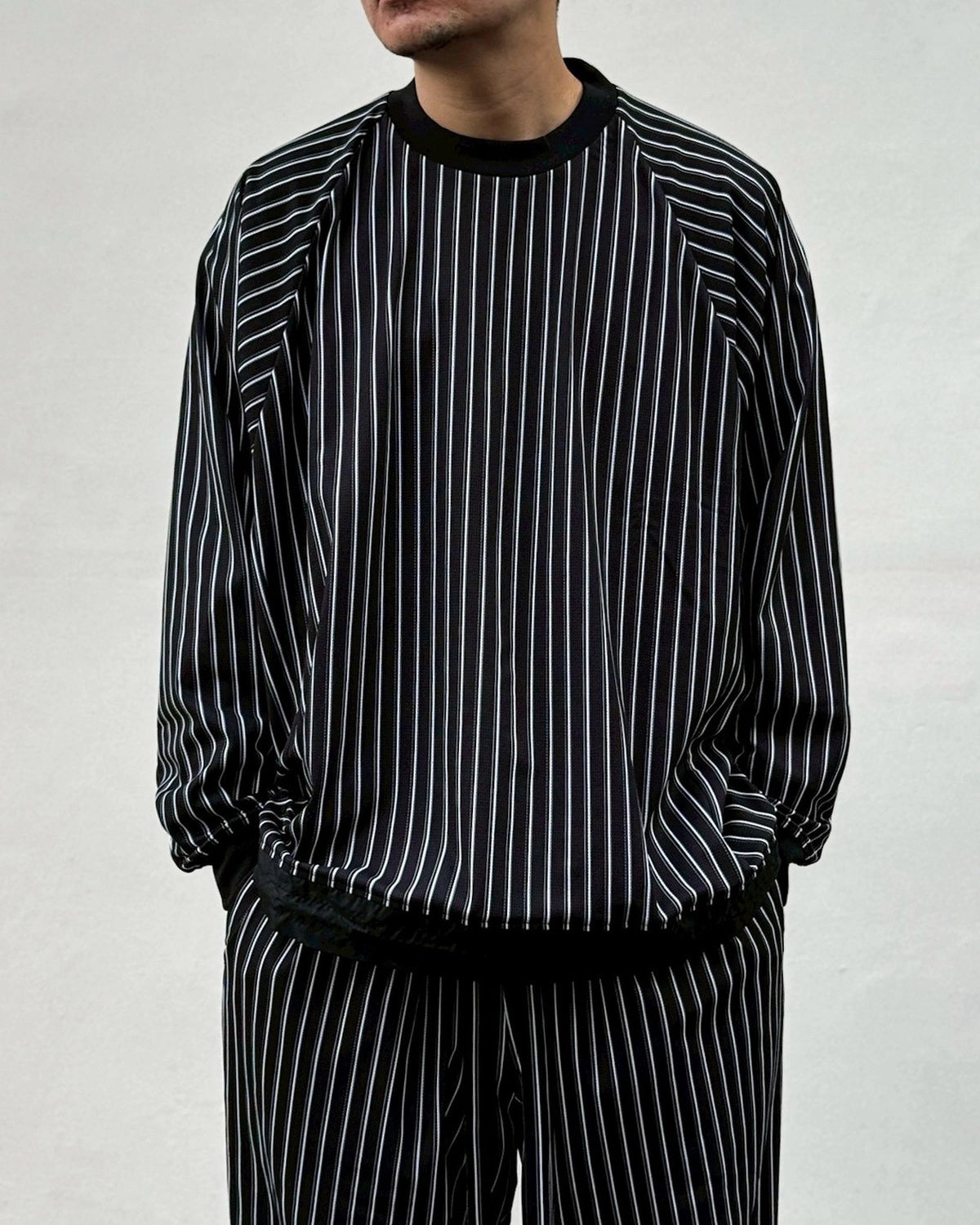 White Mountaineering / STRIPE RAGLAN PULLOVER (WM2671504)