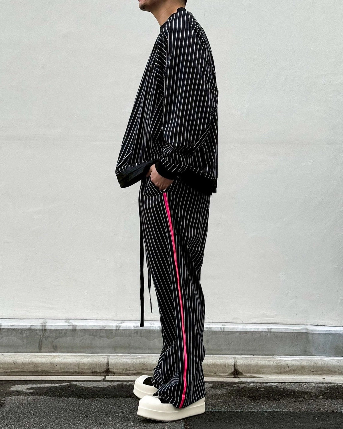 White Mountaineering / STRIPE RAGLAN PULLOVER (WM2671504)