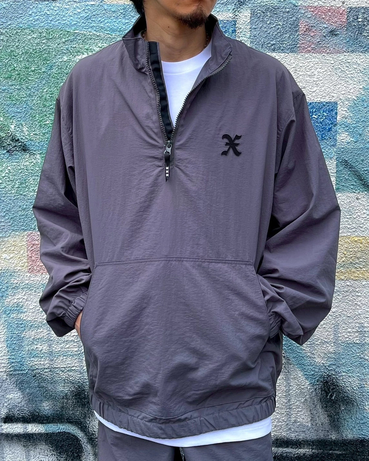 GOD SELECTION XXX / HALF ZIP TRACK JACKET (GX-S25-JK-01)
