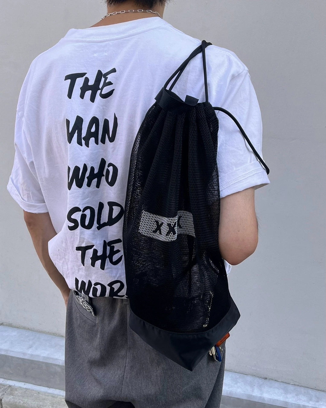 GOD SELECTION XXX / Box Logo Mesh Knap Sack (GX-S26-GD-04)