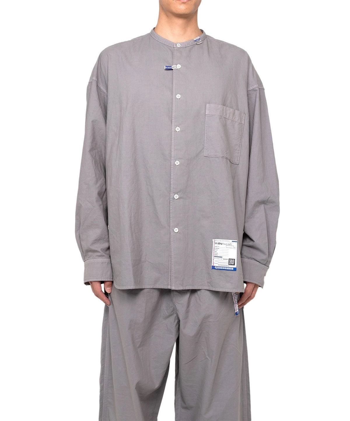 Maison MIHARA YASUHIRO in・stru(men-tal). / Band Collar Long Sleeve Shirt (I13SH031)