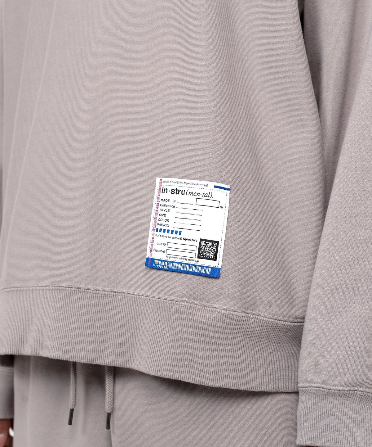Maison MIHARA YASUHIRO in・stru(men-tal). / French Terry Pullover Sweatshirt (I12PO502)