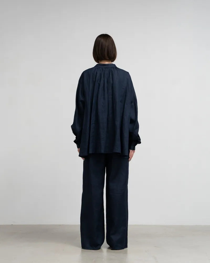 Graphpaper / Linen Smock Blouse (GL241-50277B)