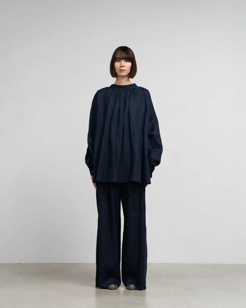 Graphpaper / Linen Smock Blouse (GL241-50277B)