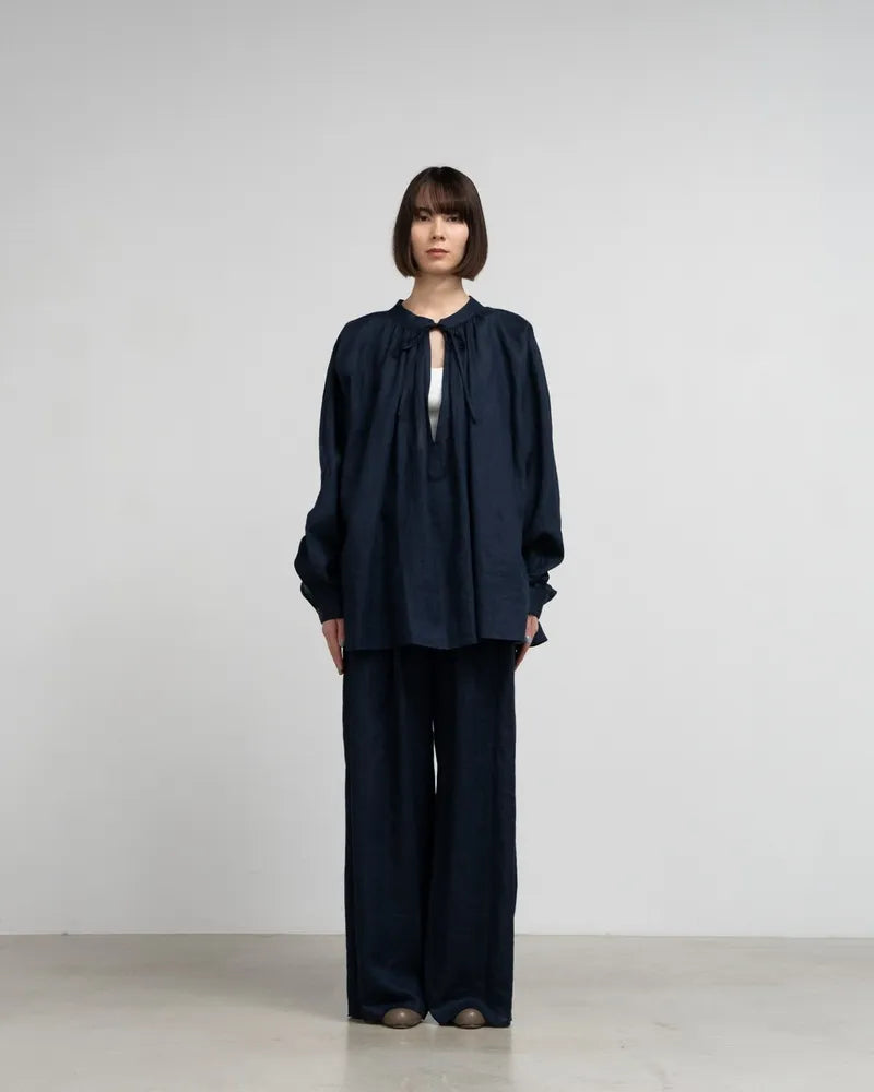 Graphpaper / Linen Smock Blouse (GL241-50277B)