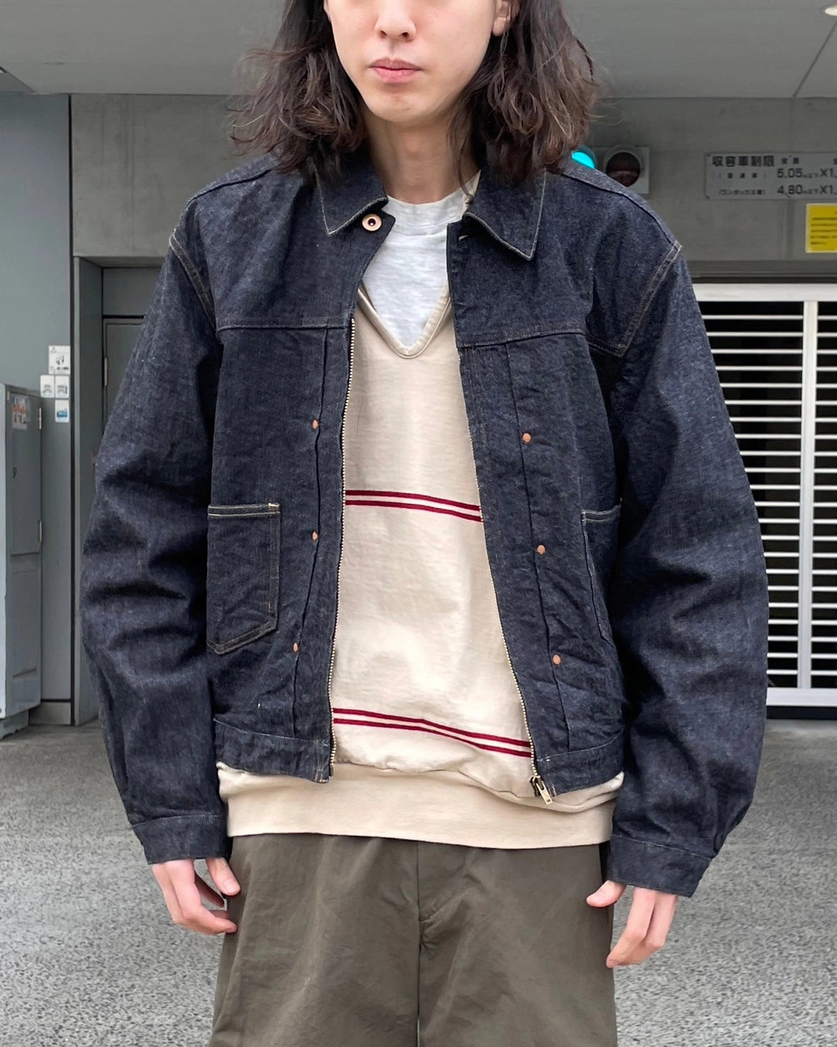blurhms / 12.9oz Denim Zip Jacket (BHS25S005)