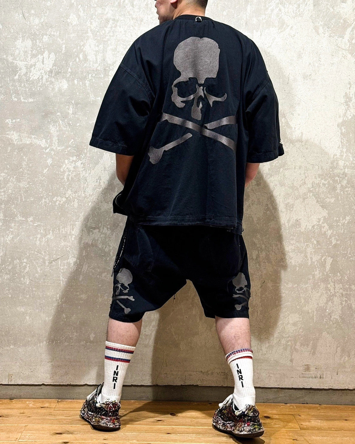 mastermind JAPAN / MJ DISTERSSED SS PULLOVER DENIM SHIRT (MJ25E14-SH024)