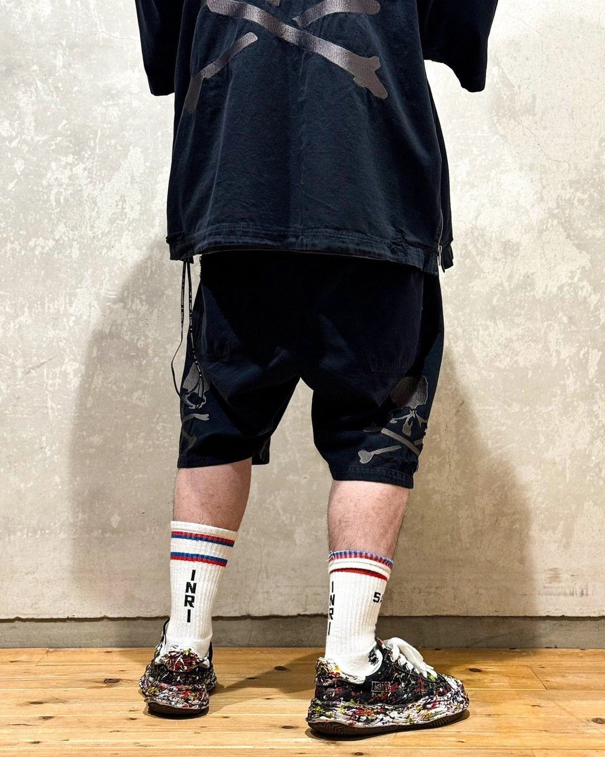 mastermind JAPAN / MJ DISTRESSED EASY DENIM SHORTS (MJ25E14-PA024)