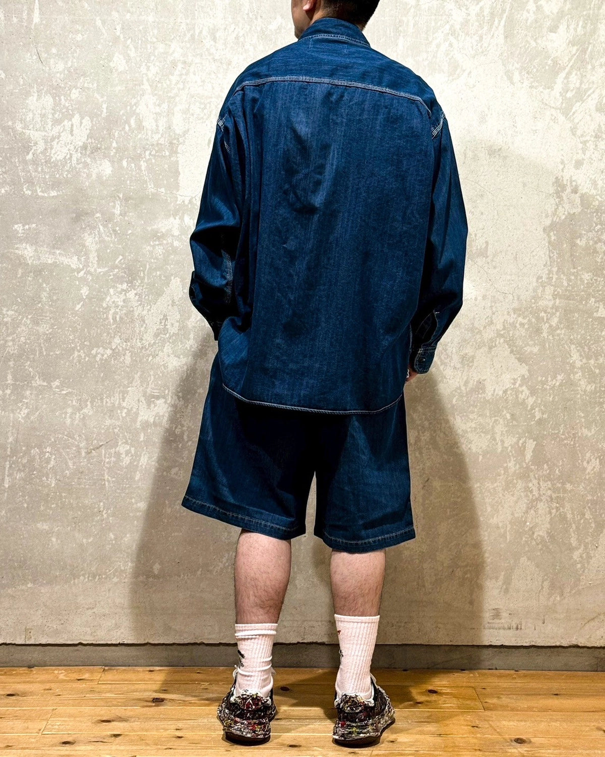 Maison MIHARA YASUHIRO in・stru(men-tal). / Cotton Tencel Denim Long-sleeve Shirt (I12SH002)