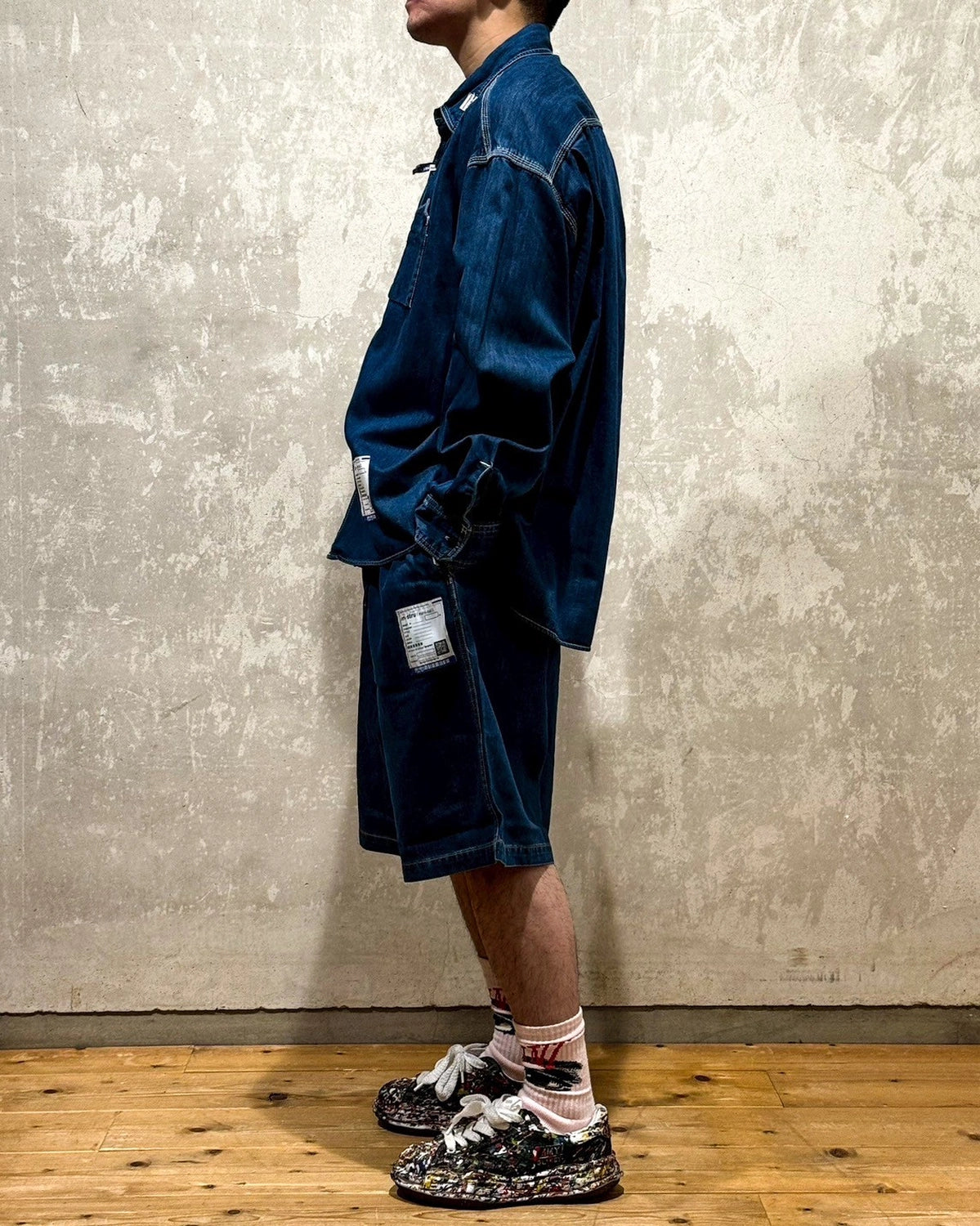 Maison MIHARA YASUHIRO in・stru(men-tal). / Cotton Tencel Denim Long-sleeve Shirt (I12SH002)