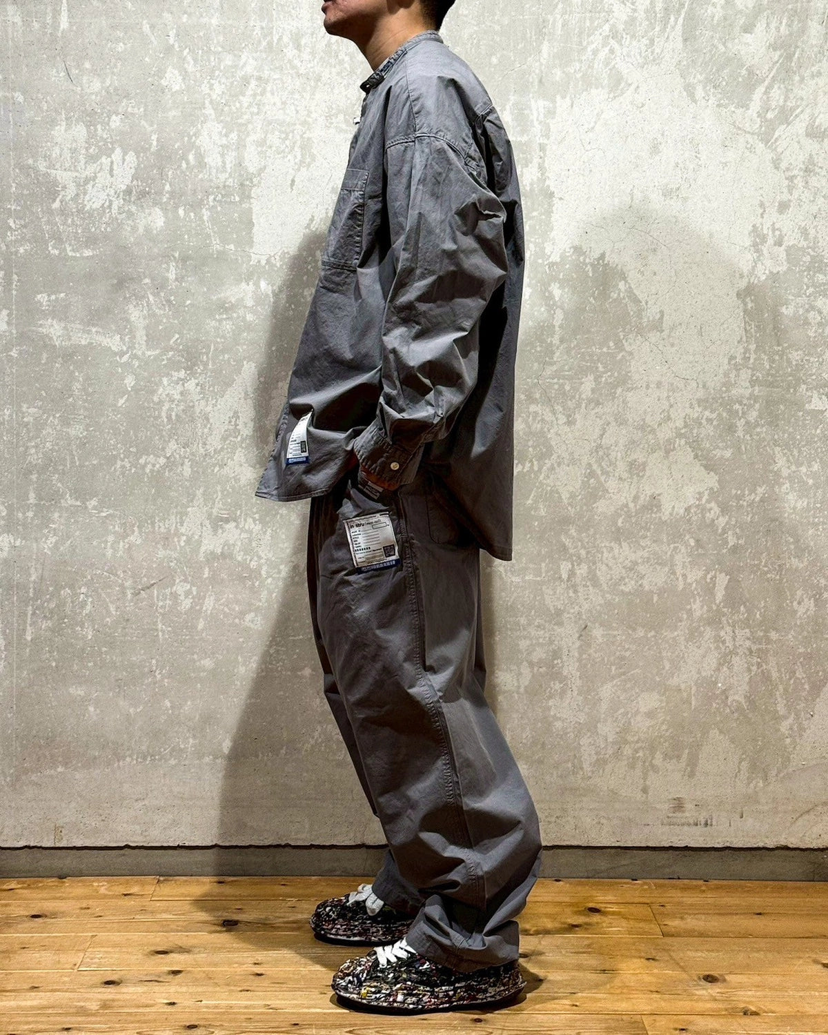 Maison MIHARA YASUHIRO in・stru(men-tal). / Band Collar Long Sleeve Shirt (I13SH031)