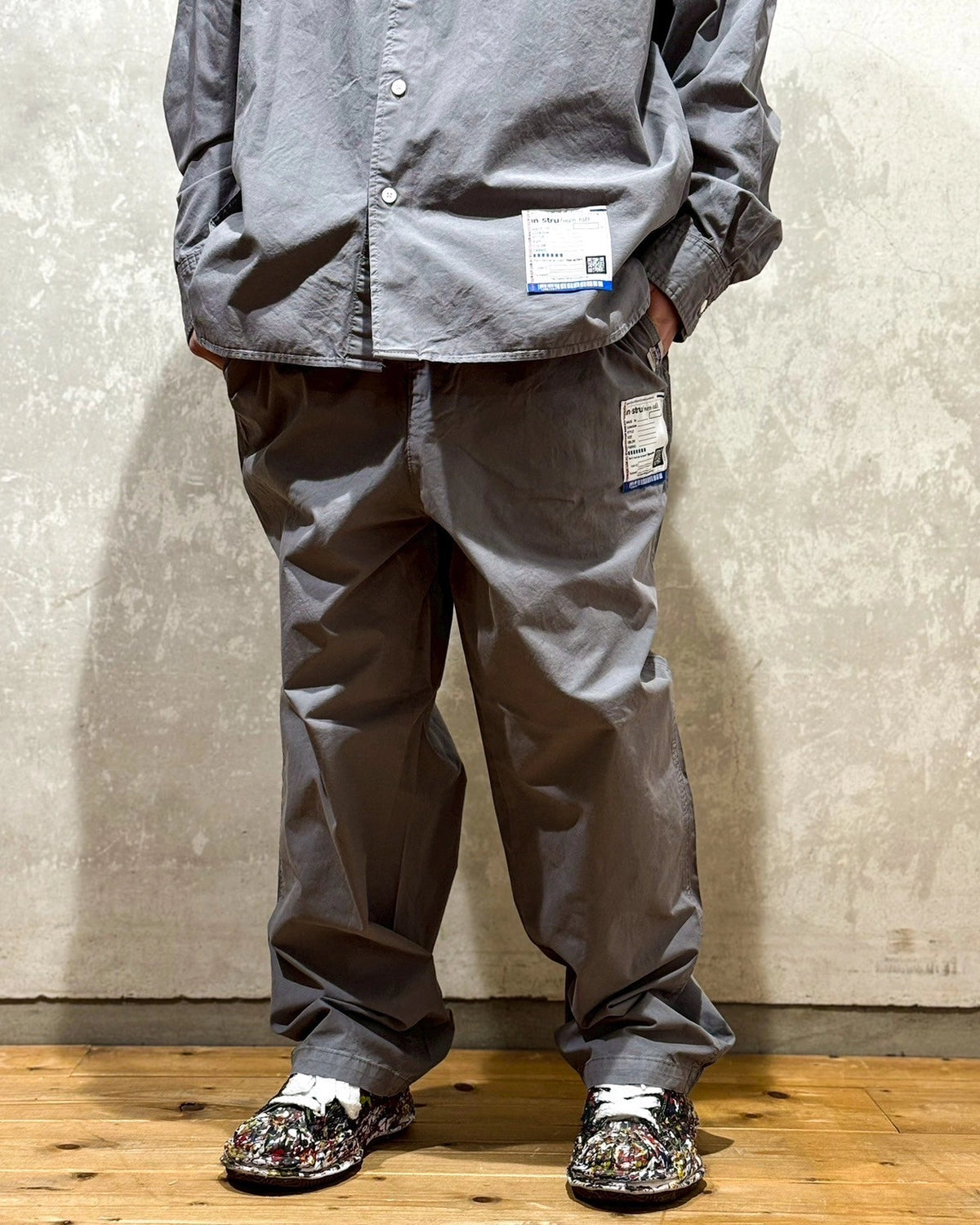 Maison MIHARA YASUHIRO in・stru(men-tal). / Light Oxford Easy Pants (I13PT032)