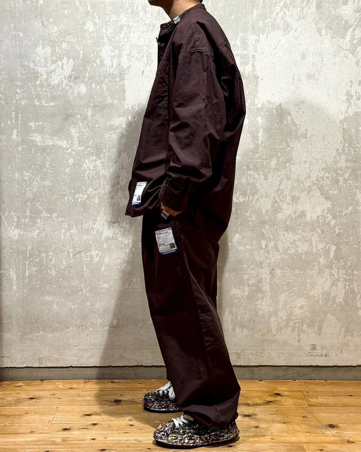 Maison MIHARA YASUHIRO in・stru(men-tal). / Band Collar Long Sleeve Shirt (I13SH031)