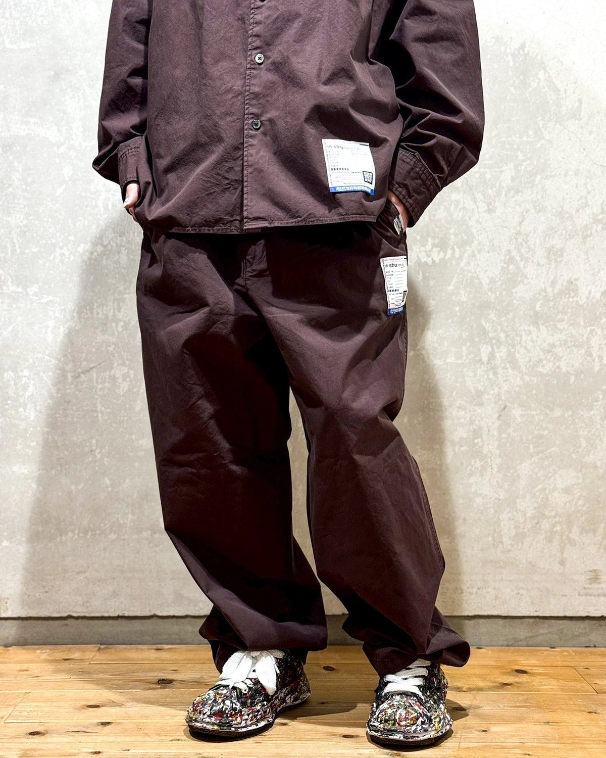 Maison MIHARA YASUHIRO in・stru(men-tal). / Light Oxford Easy Pants (I13PT032)