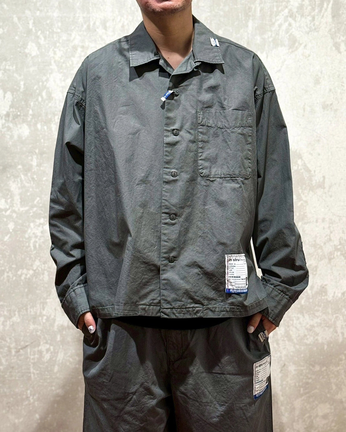 Maison MIHARA YASUHIRO in・stru(men-tal). / Oxford Long-sleeve Shirt (I12SH011)