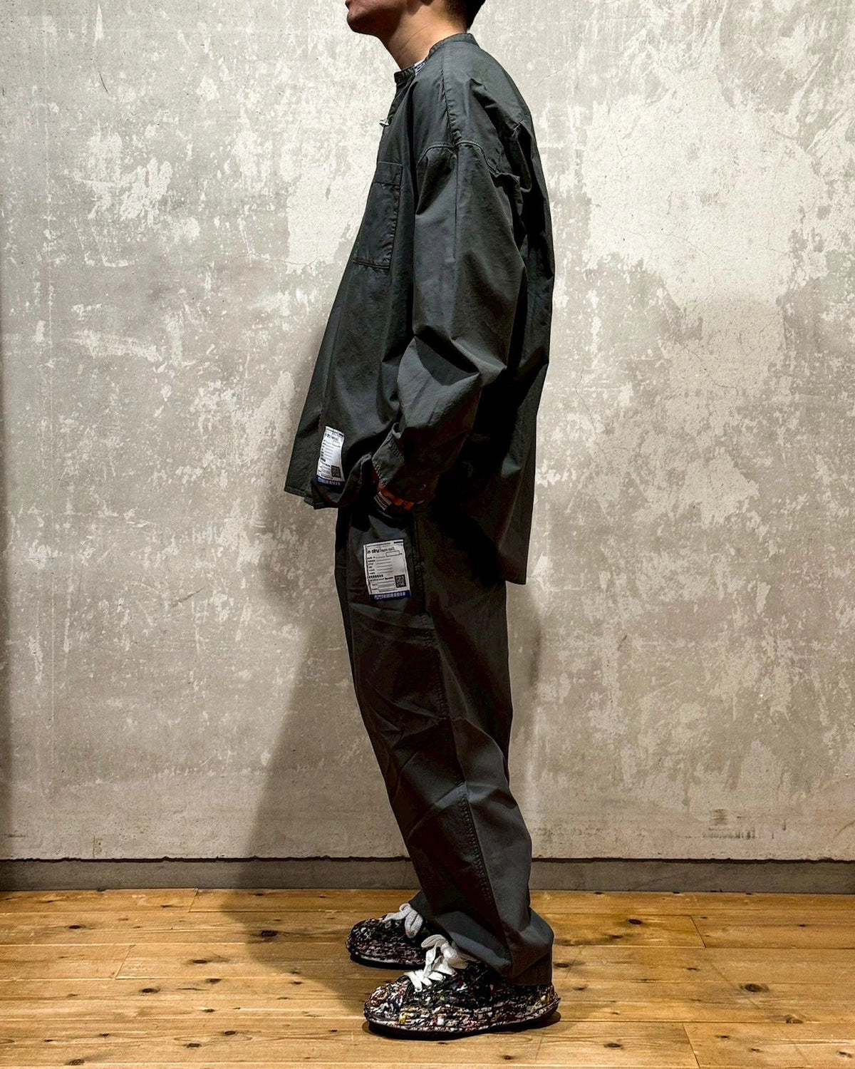 Maison MIHARA YASUHIRO in・stru(men-tal). / Band Collar Long Sleeve Shirt (I13SH031)