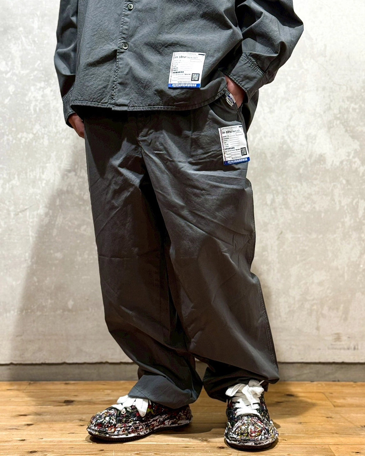 Maison MIHARA YASUHIRO in・stru(men-tal). / Light Oxford Easy Pants (I13PT032)