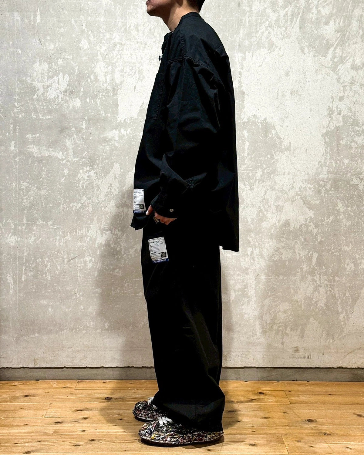 Maison MIHARA YASUHIRO in・stru(men-tal). / Band Collar Long Sleeve Shirt (I13SH031)