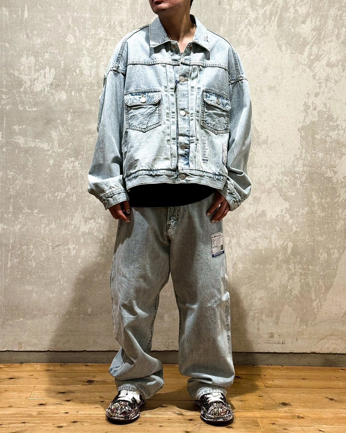 Maison MIHARA YASUHIRO / BLEACHE DENIM JACKET (I14BL051)