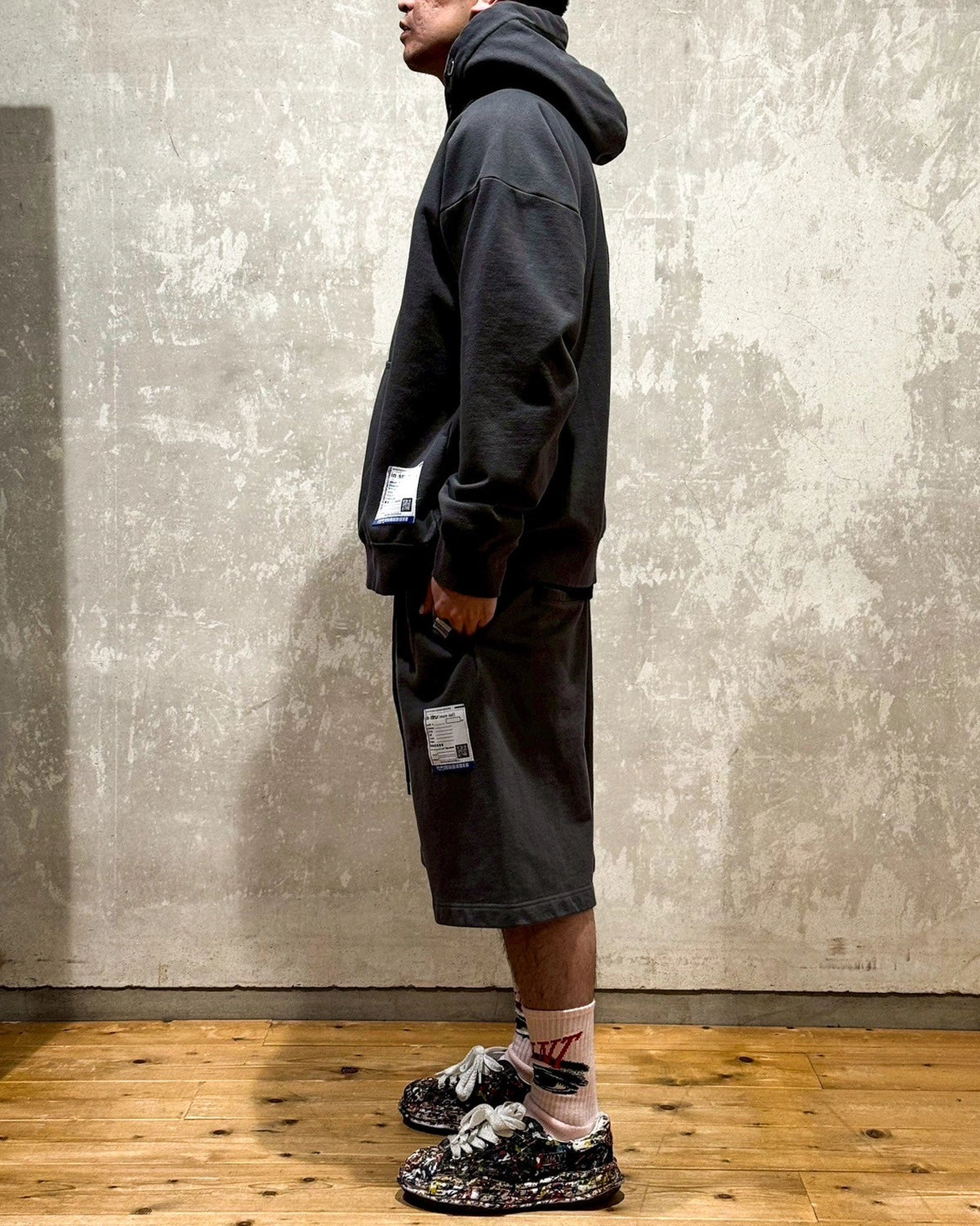 Maison MIHARA YASUHIRO in・stru(men-tal). / French Terry Hooded Sweatshirt (I12HD501)