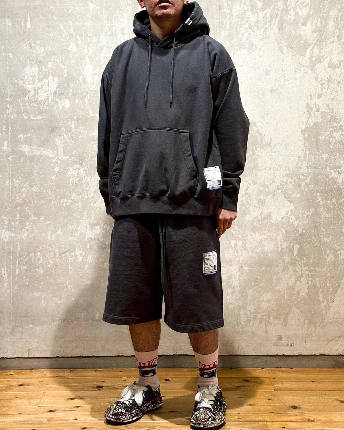 Maison MIHARA YASUHIRO in・stru(men-tal). / French Terry Hooded Sweatshirt (I12HD501)