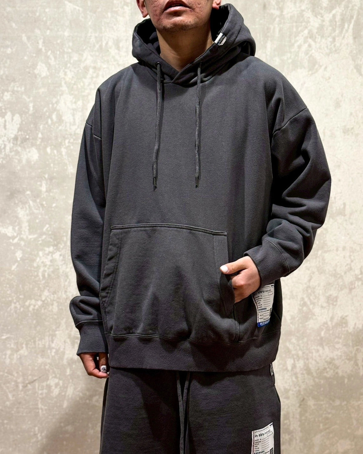 Maison MIHARA YASUHIRO in・stru(men-tal). / French Terry Hooded Sweatshirt (I12HD501)