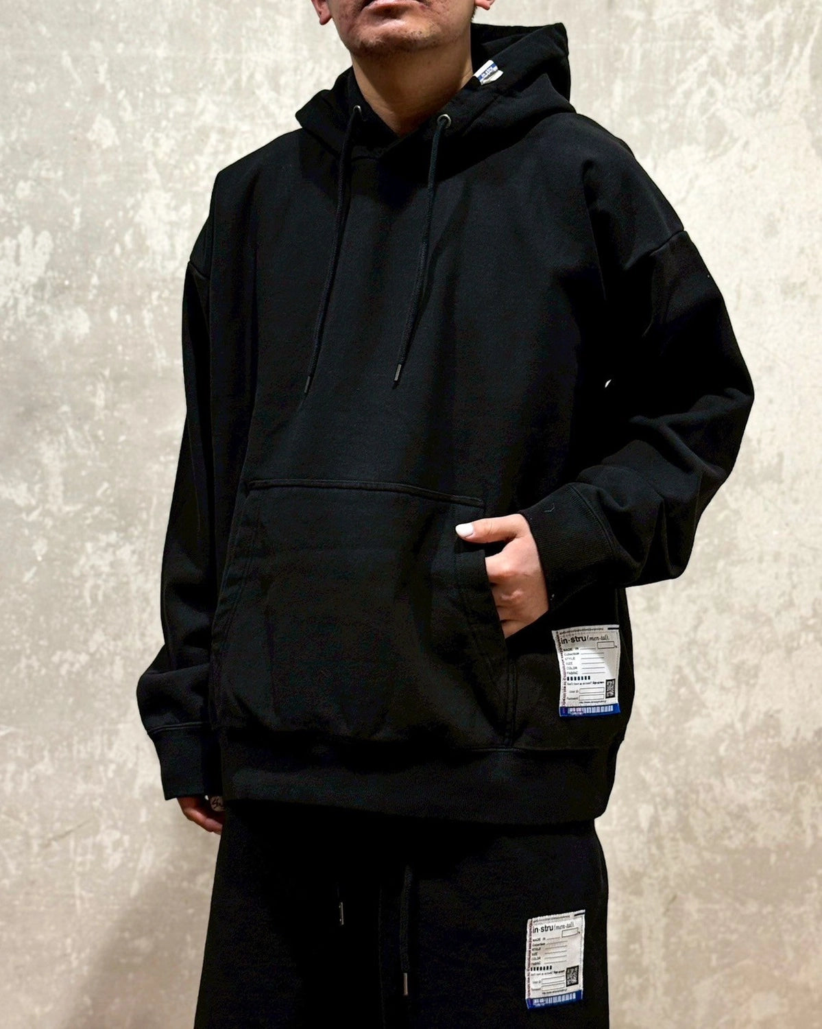 Maison MIHARA YASUHIRO in・stru(men-tal). / French Terry Hooded Sweatshirt (I12HD501)