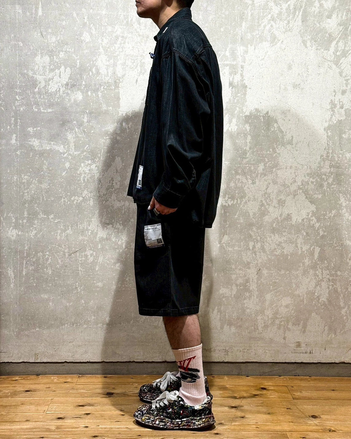 Maison MIHARA YASUHIRO in・stru(men-tal). / Cotton Tencel Denim Long-sleeve Shirt (I12SH002)