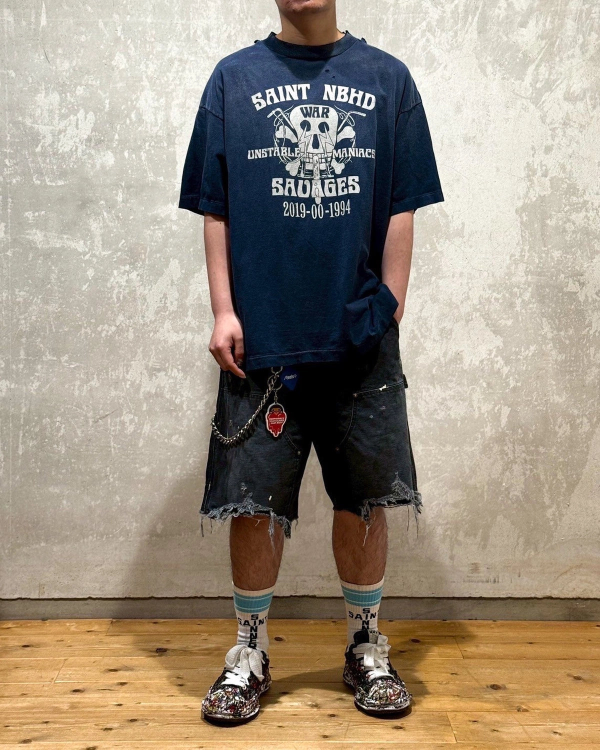©︎SAINT Mxxxxxx × NEIGHBORHOOD / NH_SS TEE / STHD.SAINTNBHD (SM-HR8-0000-C71)