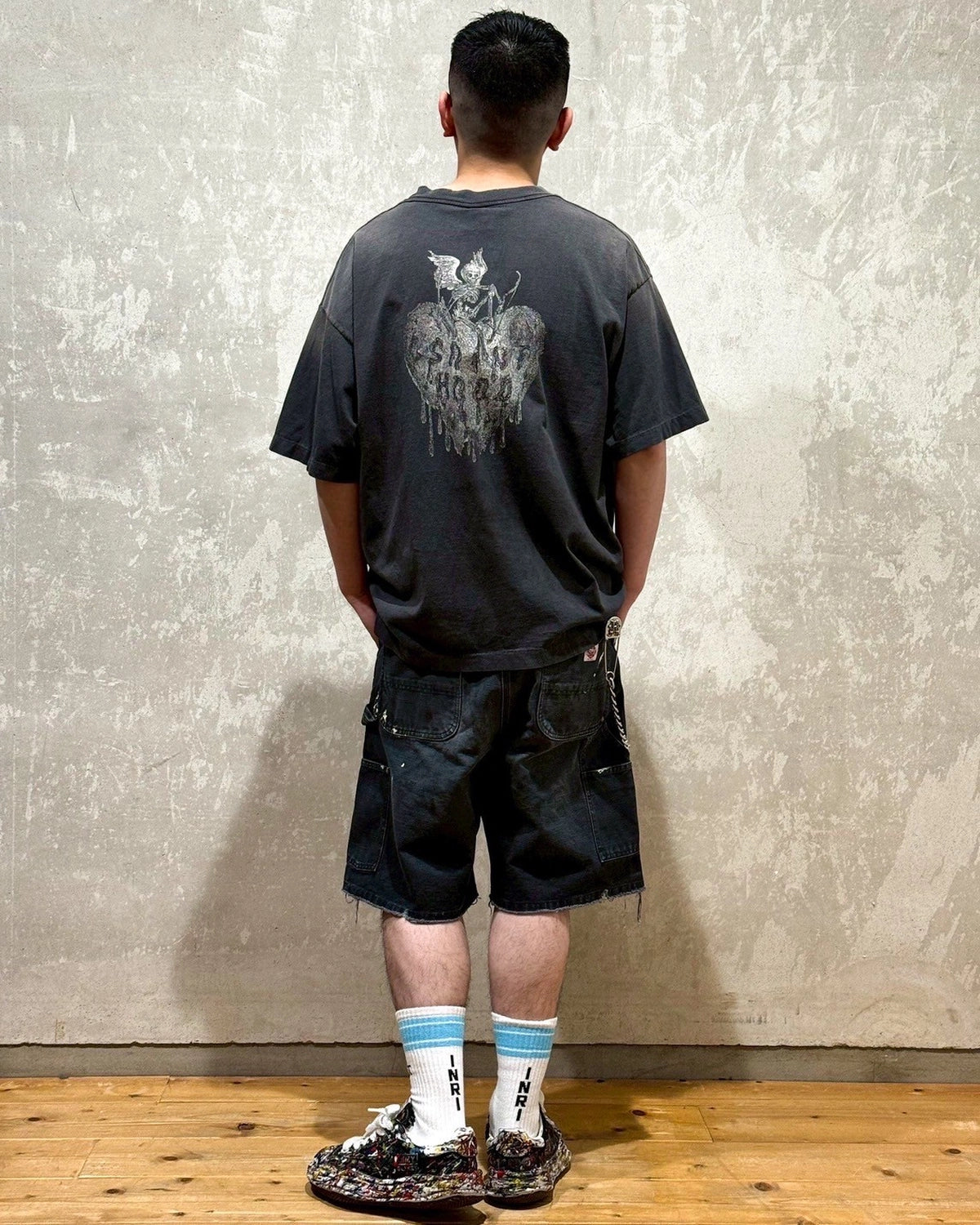 ©︎SAINT Mxxxxxx × NEIGHBORHOOD / NH_SS TEE / STHD.FEARLESS (SM-HR8-0000-C70)